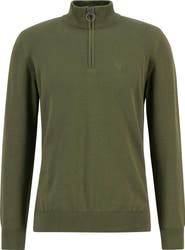 Barbour Cotton Quarter Zip Sweater