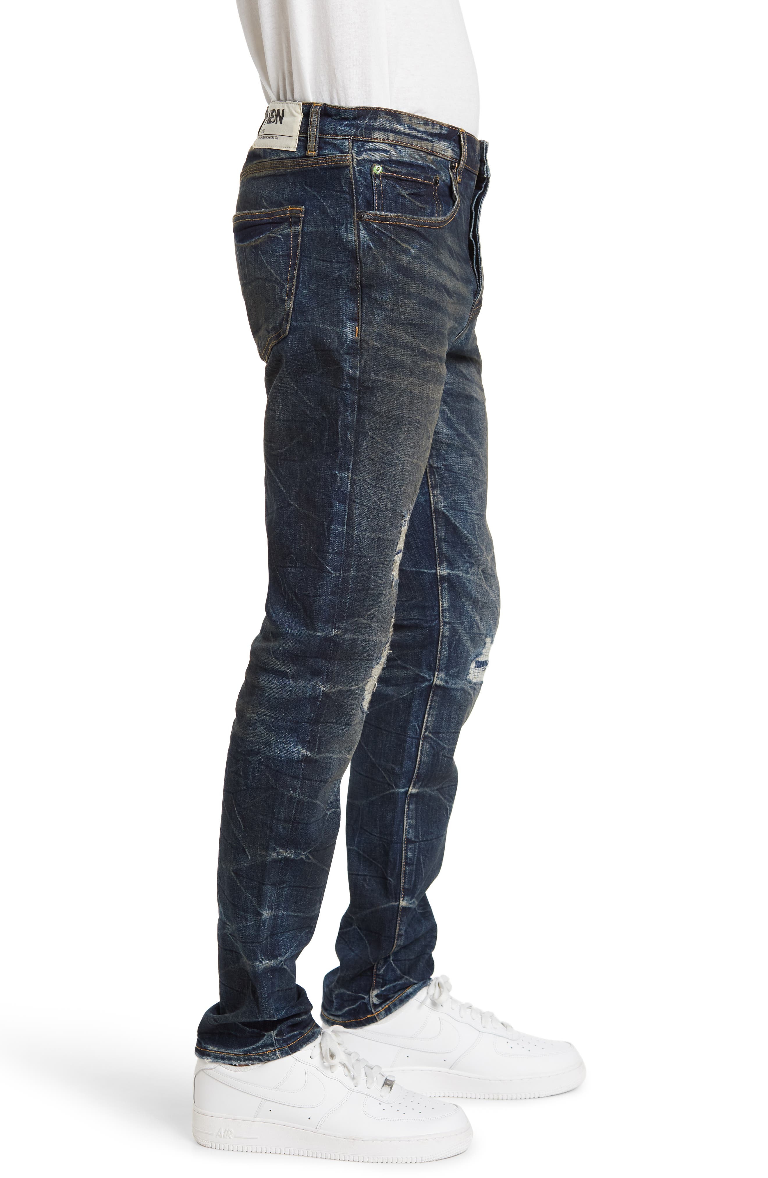 NEON DENIM BRAND Sid Rip & Repair Slim Leg Jeans (Men) | Nordstromrack