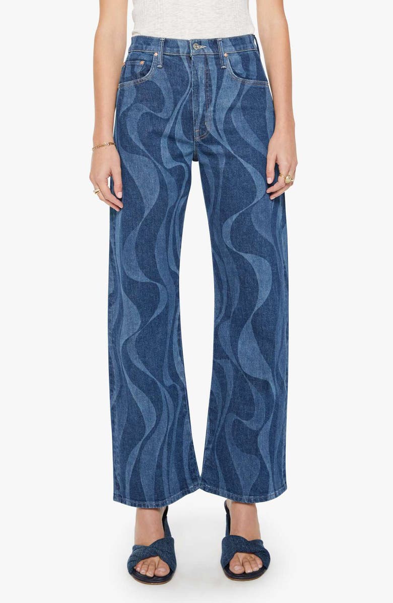 MOTHER The Lasso Sneak Wide Leg Jeans, Main, color, Twist Of Fate