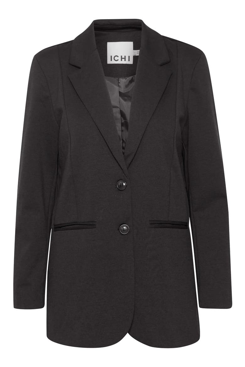 Oversize Notch Lapel Blazer, Main, color, BLACK