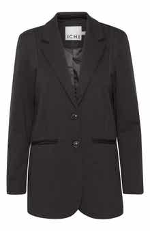 ICHI Oversize Notch Lapel Blazer