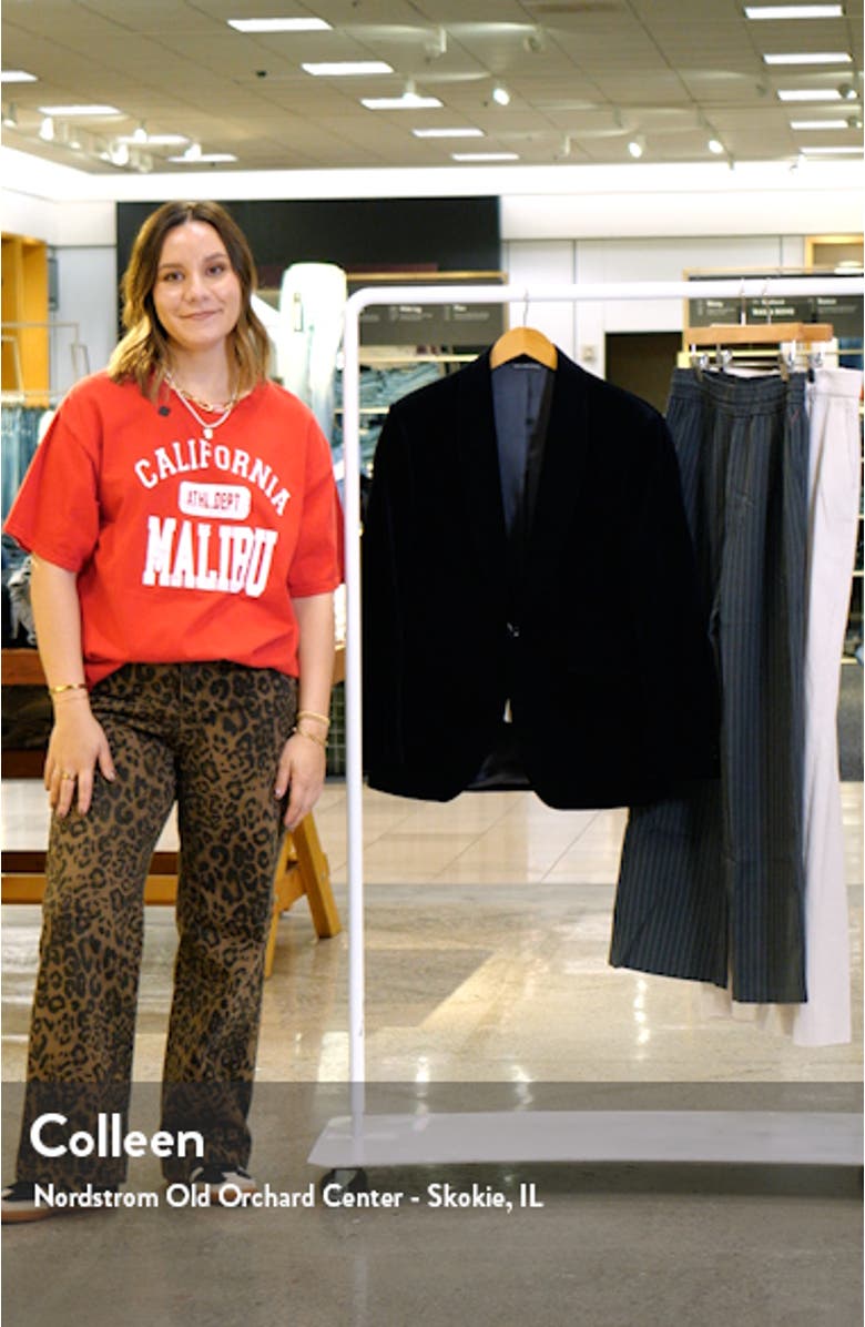 Edison Cotton Stretch Velvet Dinner Jacket, sales video thumbnail