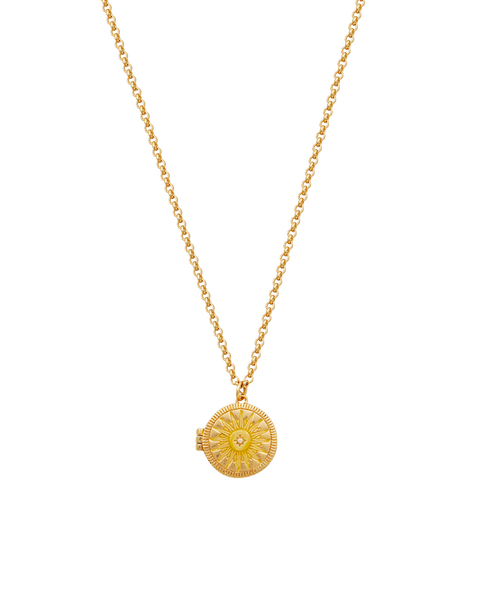 Sun Locket Necklace