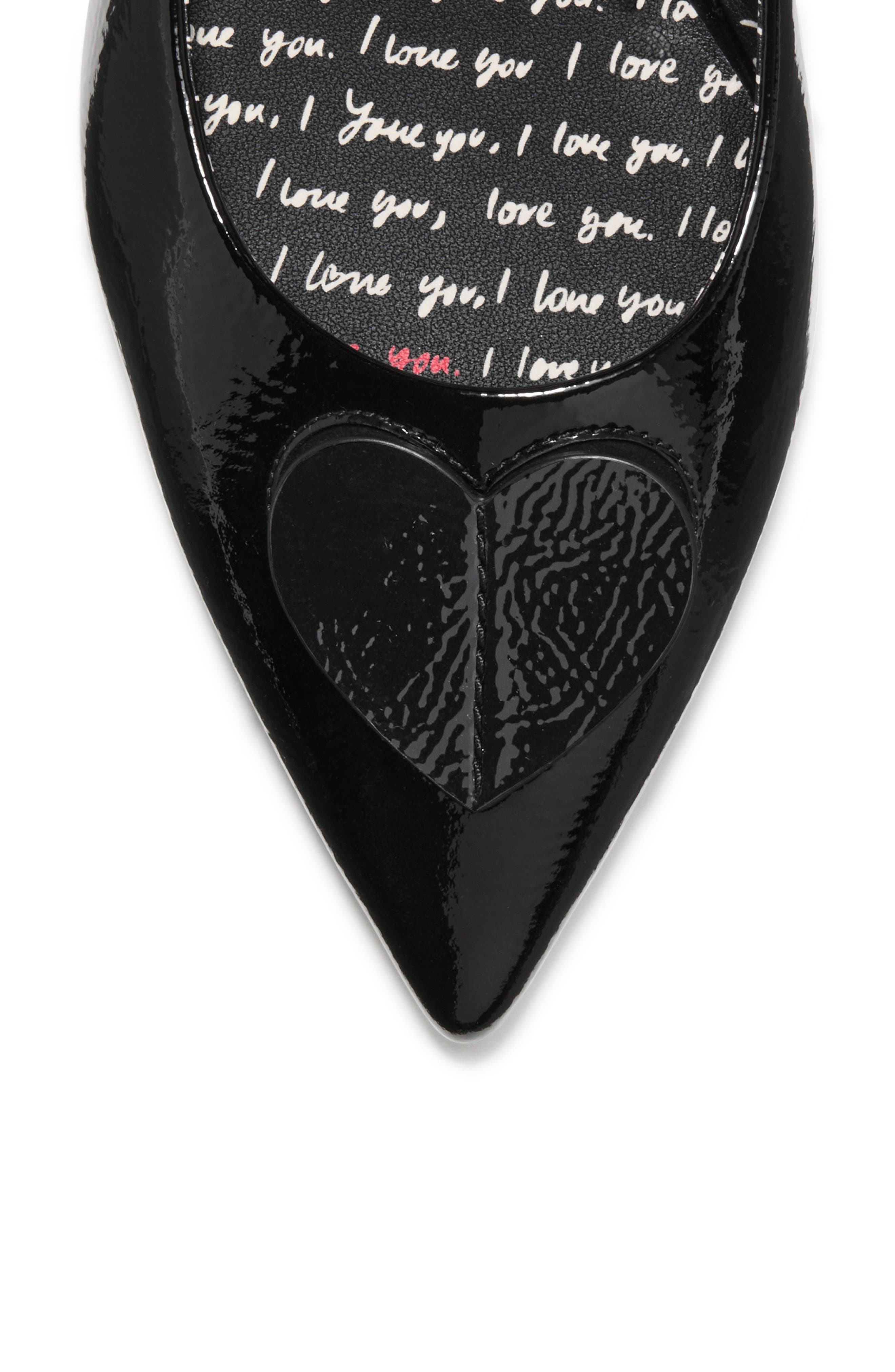 Kate Spade New York lover crinkle patent leather low pump, Alternate, color, Black