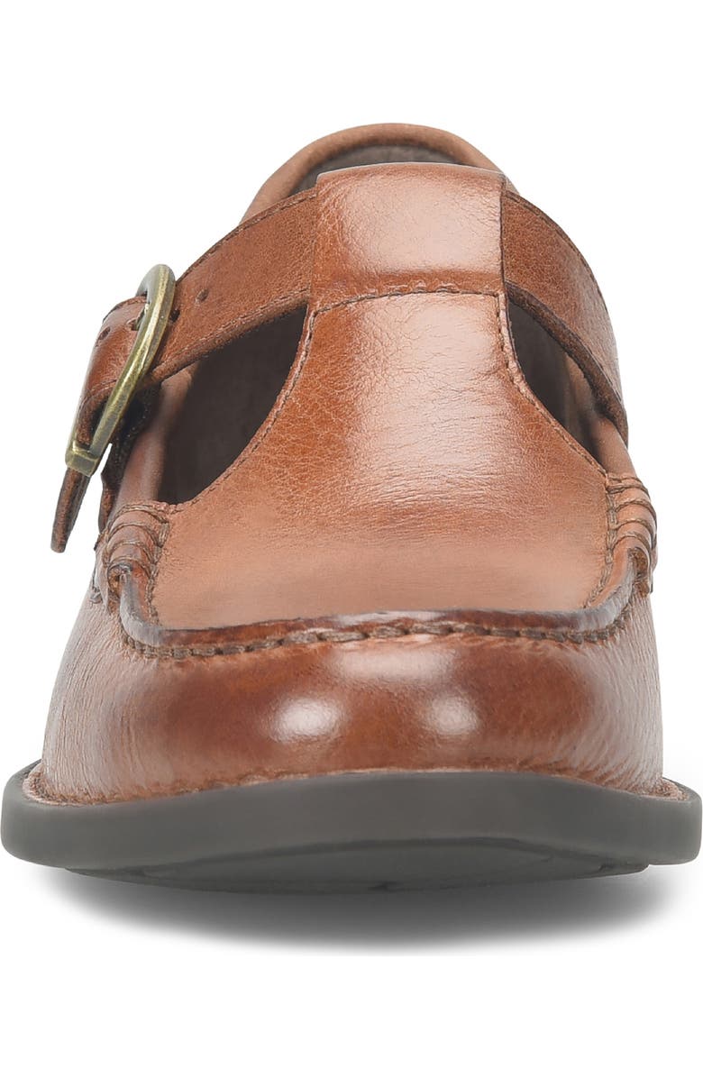 Børn Miki T-Strap Flat, Alternate, color, Tan Leather