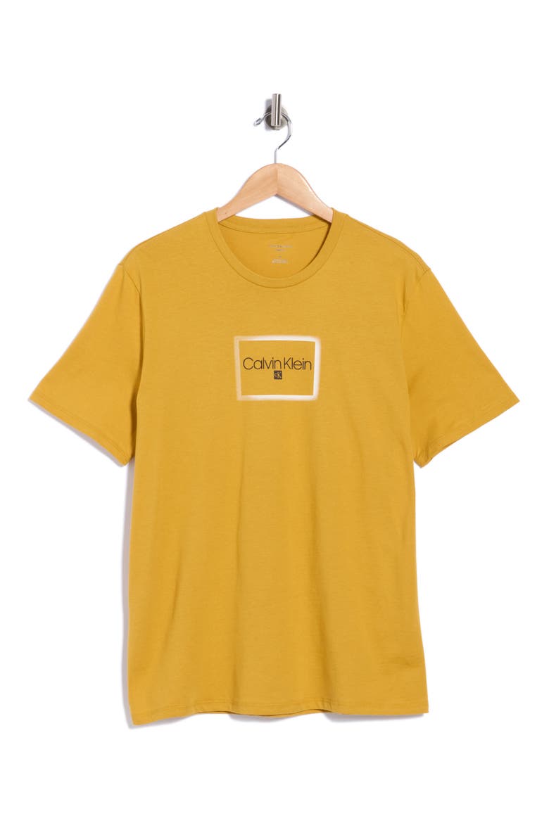 Box Logo Cotton Graphic T-Shirt, Main, color, HARVEST GOLD