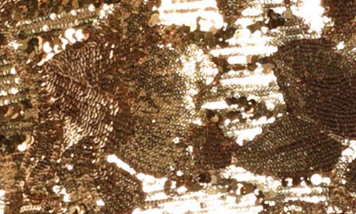 Helsi Linda Sequin Strapless Minidress In Antique Gold