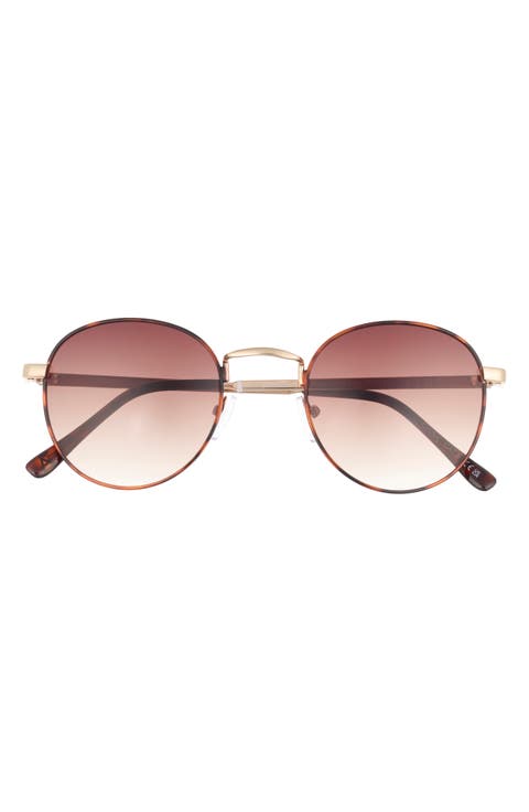 Rising 48mm Small Gradient Round Sunglasses