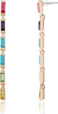 BCBG Generation Rainbow Linear Drop Earrings