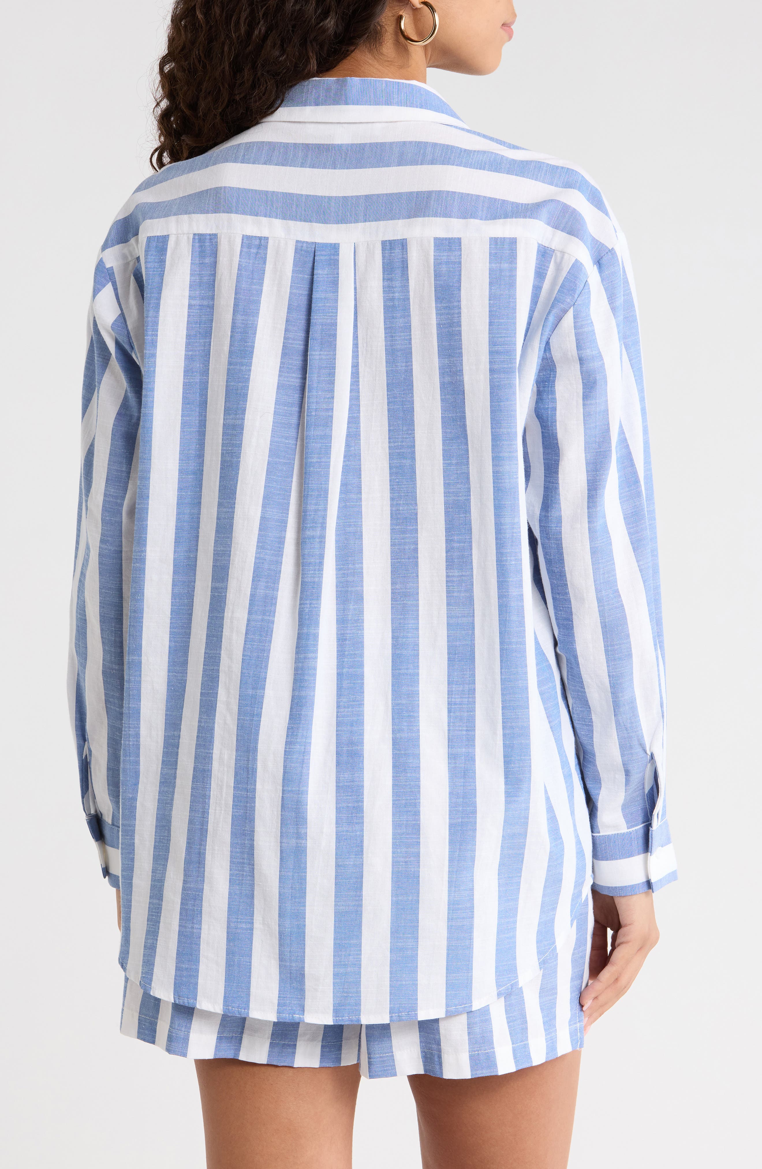 Fays Stripe Dalton Button-Up Shirt - image 2