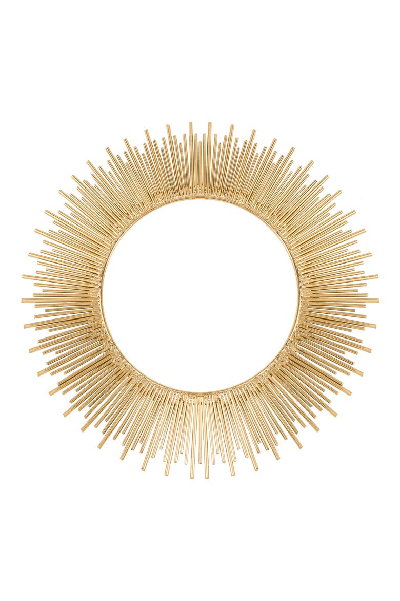 Stellar Sunburst Iron Decorative Object, Main, color, GOLD