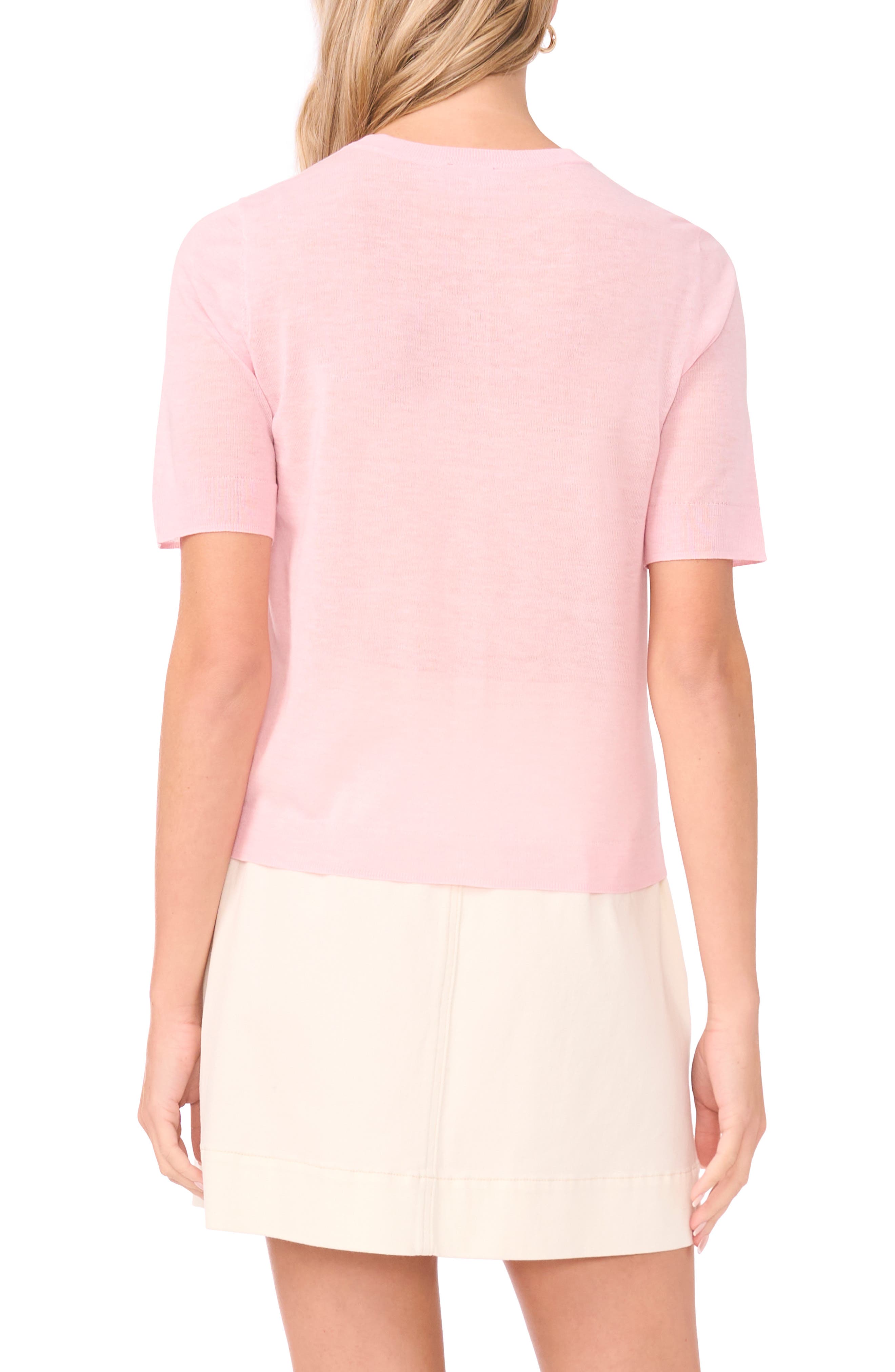 Sheer Short Sleeve Cardigan - image 4