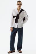 H&M Relaxed-fit linen-blend shirt
