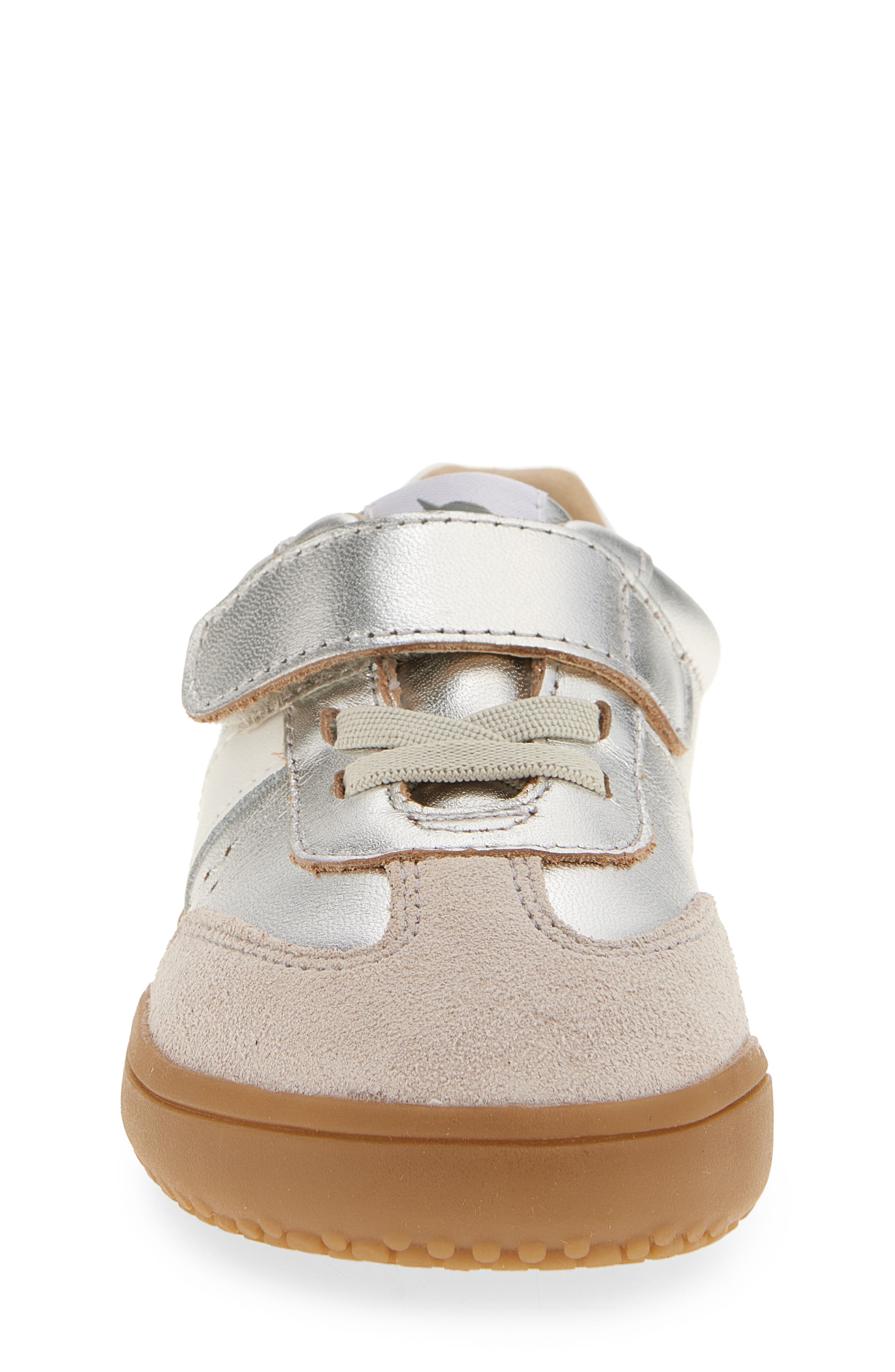 OLD SOLES Kids' 6500 Sytlin Barewalk Sneaker, Alternate, color, Silver / Snow