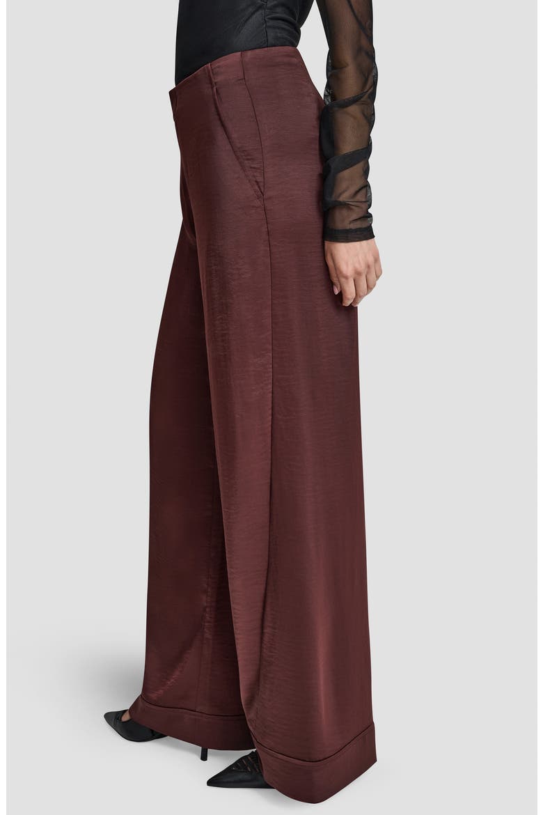 Wide Leg Pants, Alternate, color, BITTER CHOCOLATE