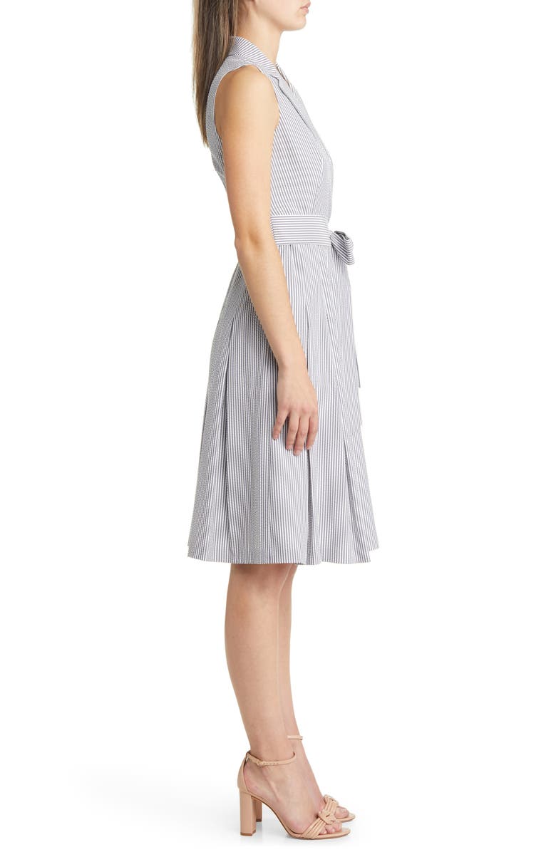 Anne Klein Faux Wrap Fit & Flare Dress, Alternate, color, 