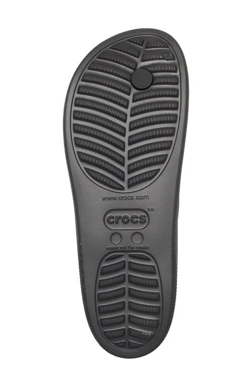 Crocs Classic Platform Flip Flop In Black