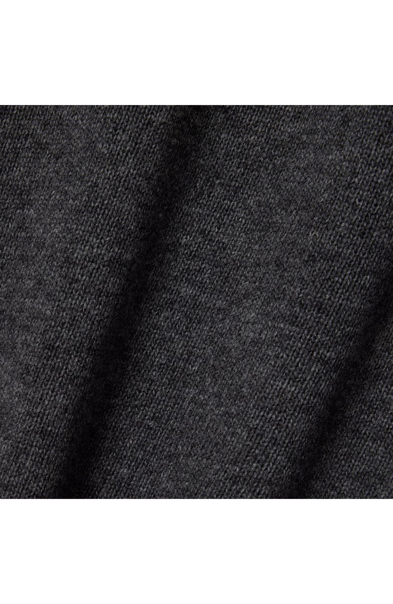 Lacoste Classic Fit Wool Quarter Zip Sweater, Alternate, color, Pitch Chine