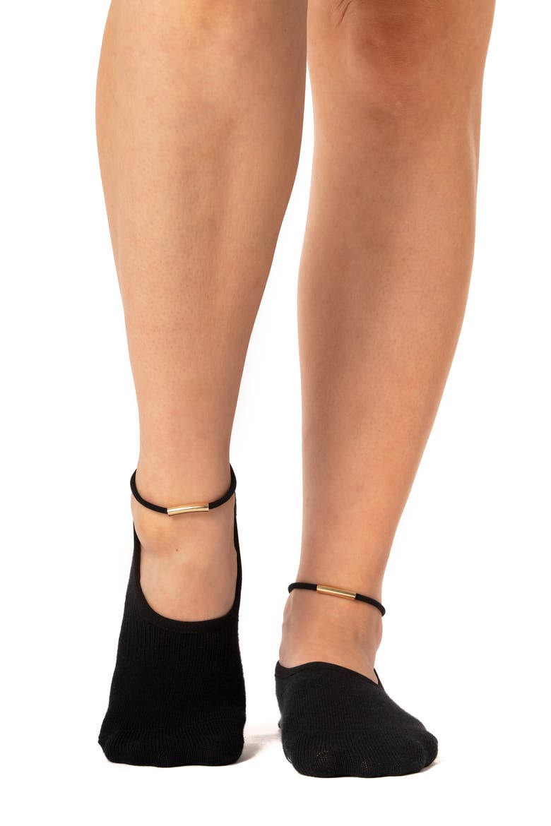 Goddess Assorted 2-Pack Closed Toe Grip Socks, Alternate, color, BLACK - GRAY