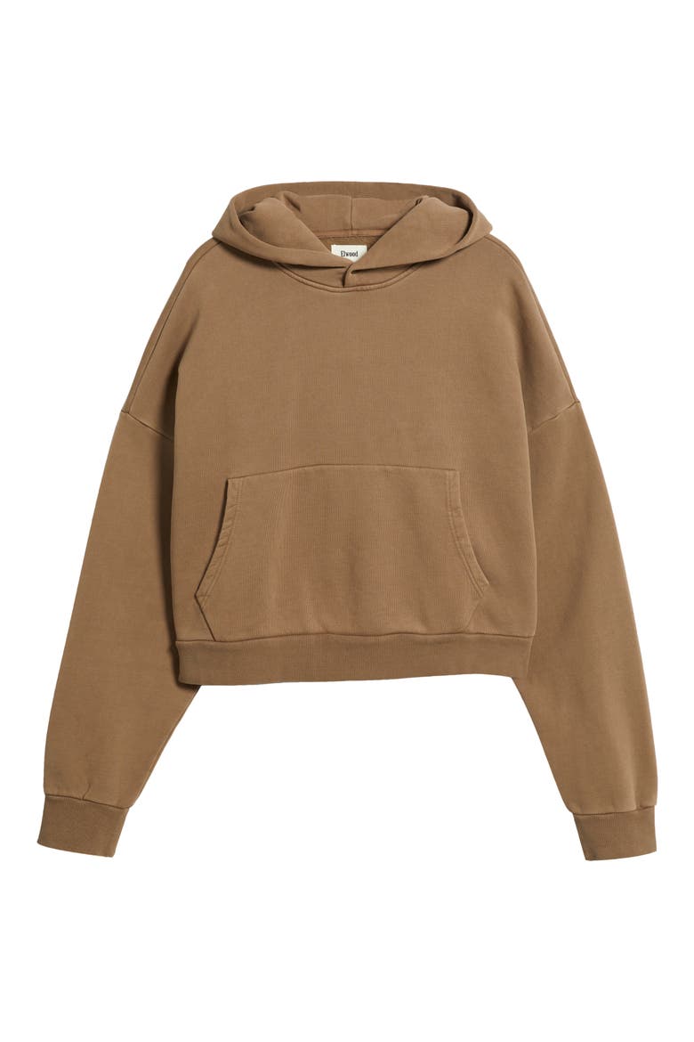 Rectangle Hoodie, Alternate, color, DULL BROWN
