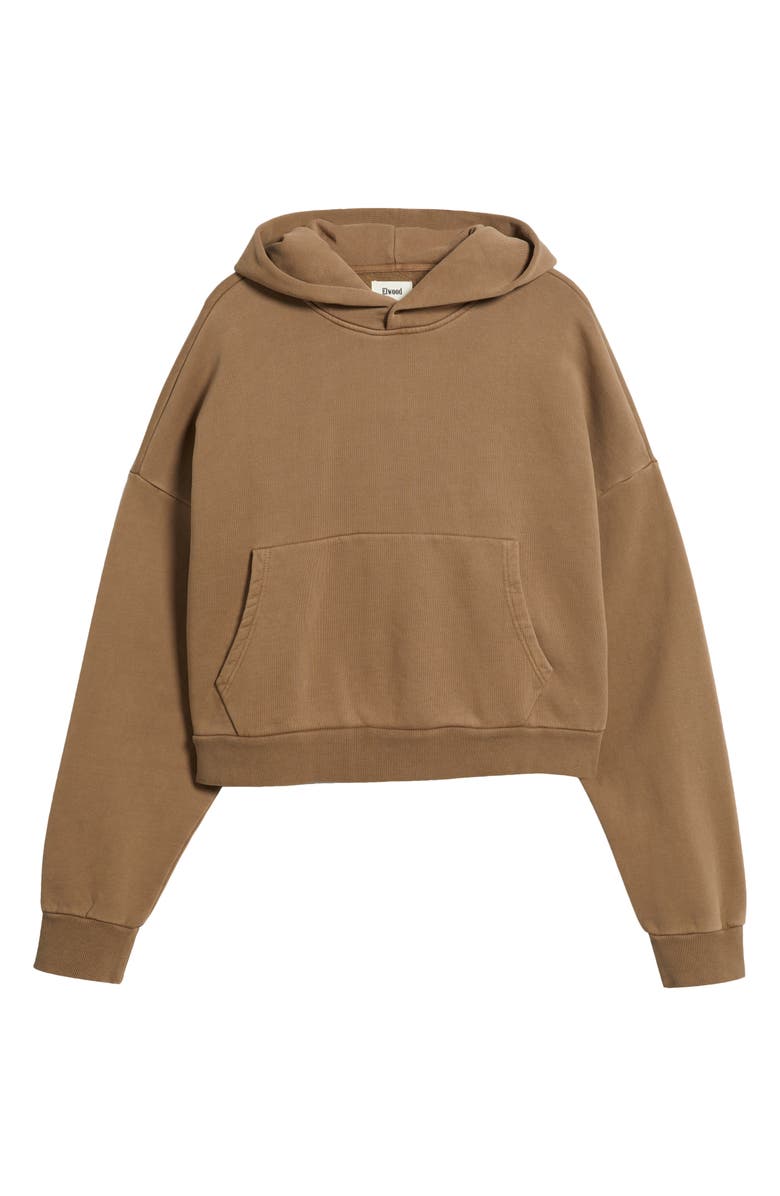 Elwood Rectangle Hoodie, Alternate, color, Dull Brown