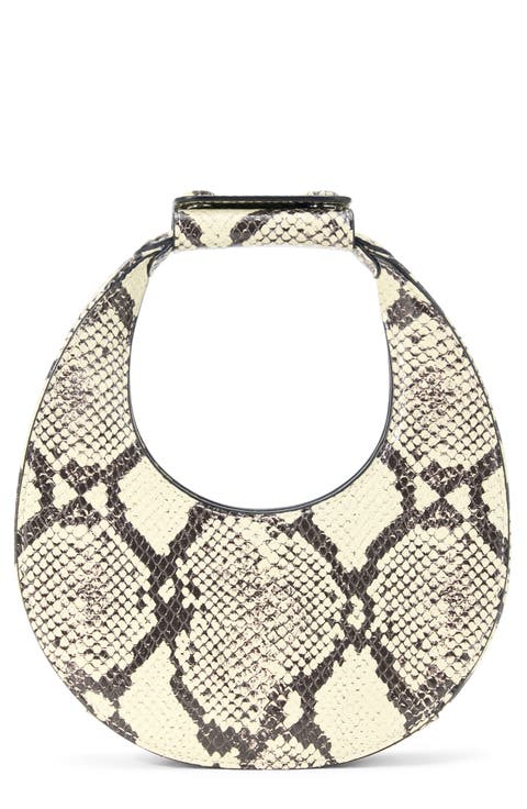 Good Night Moon Leather Top Handle Bag