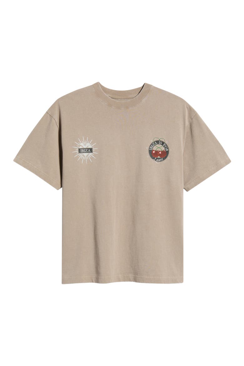 NL Lovers Graphic T-Shirt, Alternate, color, BROWN WASH