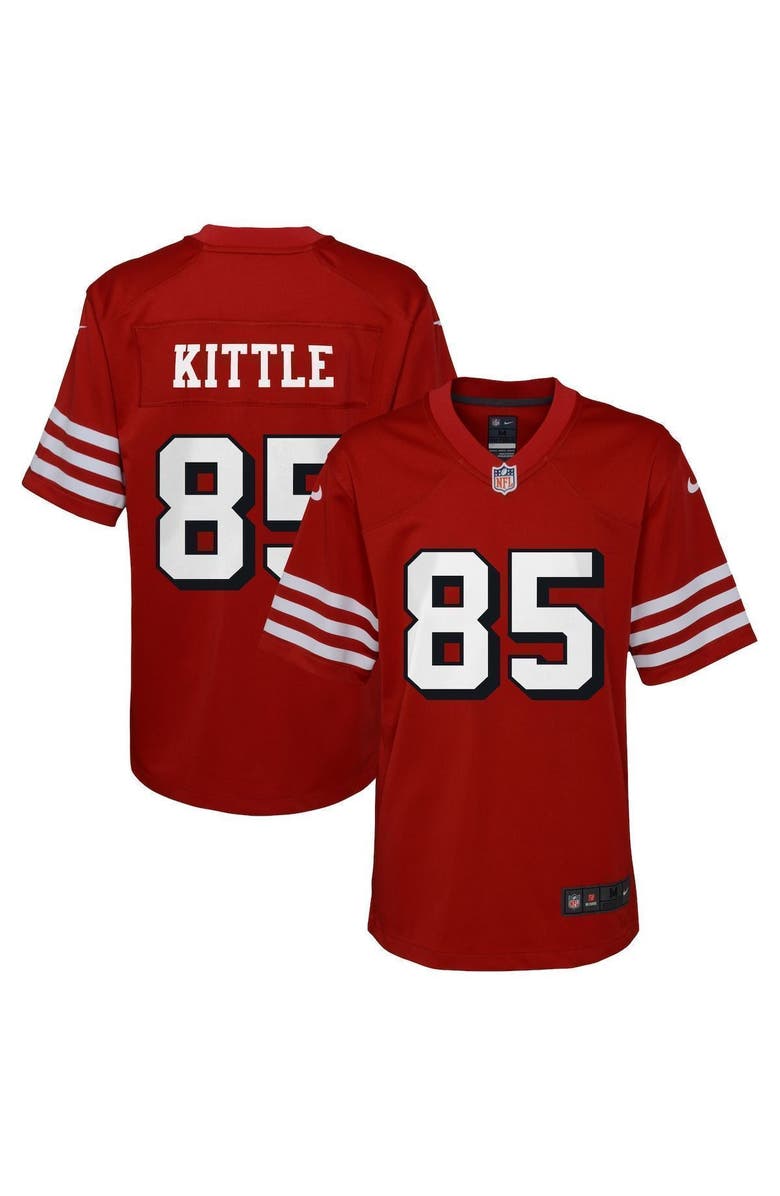 Nike Youth Nike George Kittle Scarlet San Francisco 49ers Game Jersey, Main, color, Scarlet