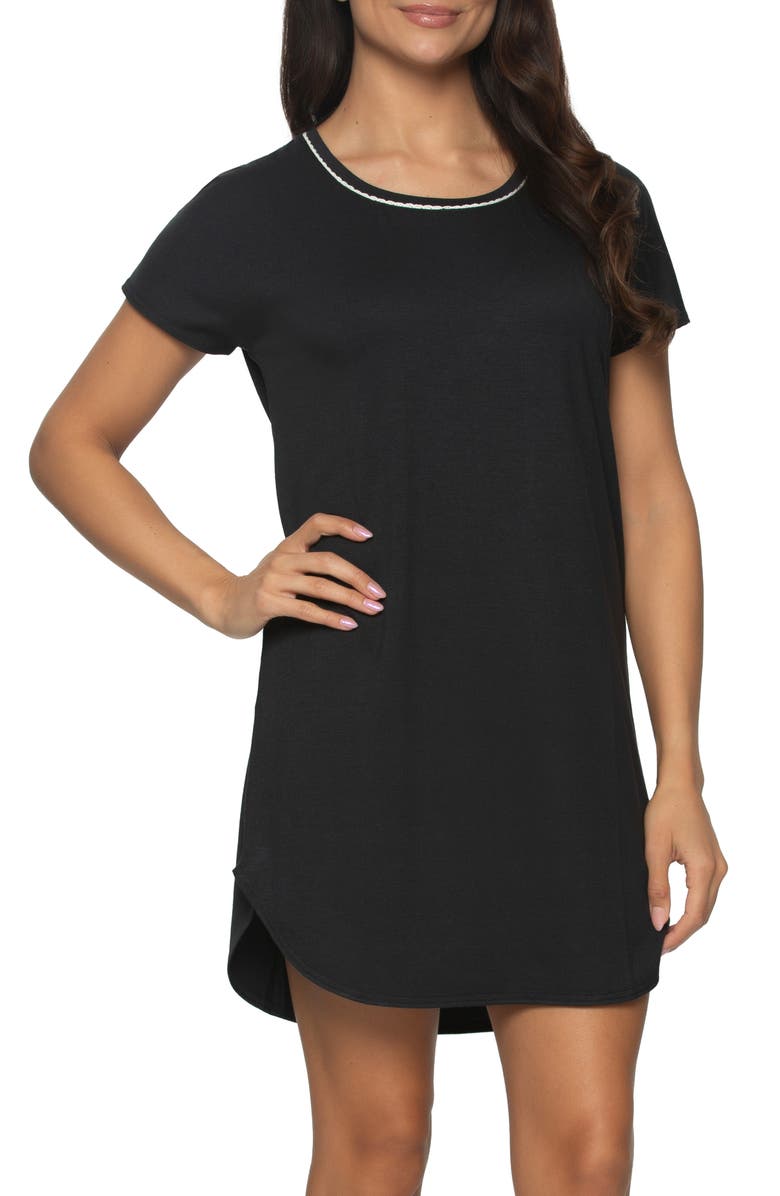 Felina Jessie Stretch Jersey Sleep Shirt, Main, color, 