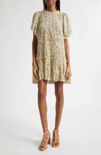 Ryla Floral Silk Shift Dress