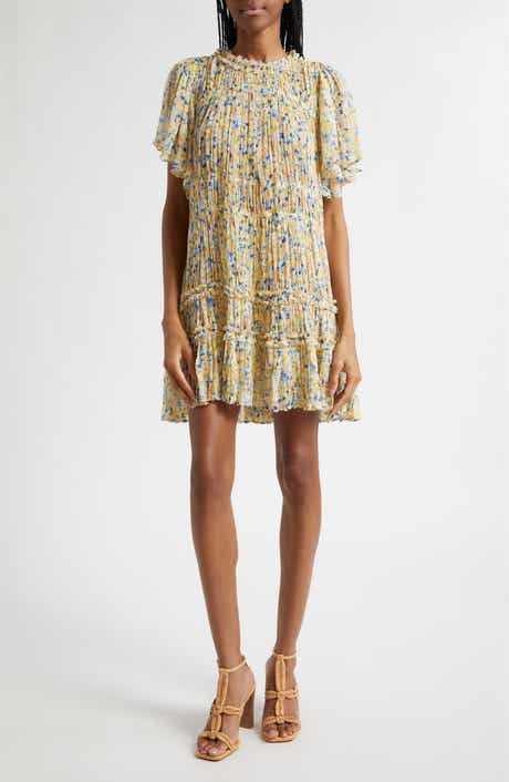 Ryla Floral Silk Shift Dress
