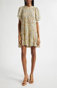 Ulla Johnson Ryla Floral Silk Shift Dress