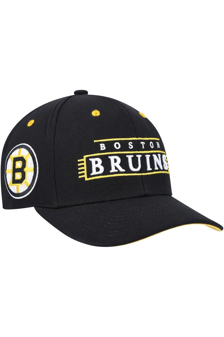 Men's Mitchell & Ness Black Boston Bruins LOFI Pro Snapback Hat, Main, color, Black