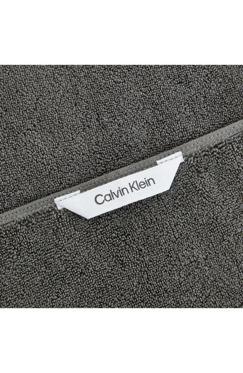 Calvin Klein Home Iconic 3-piece Towel Set In Gray