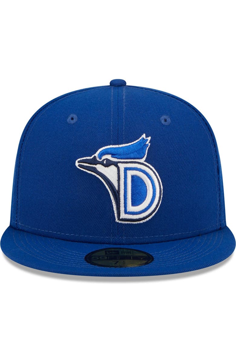 New Era Men's New Era Blue Dunedin Blue Jays Authentic Collection 59FIFTY Fitted Hat, Alternate, color,