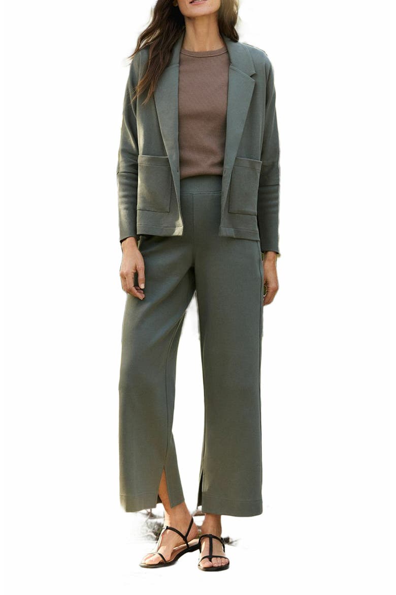Organic Cotton Airplane Wide Leg Pant - 29" Inseam, Alternate, color, Castor Grey