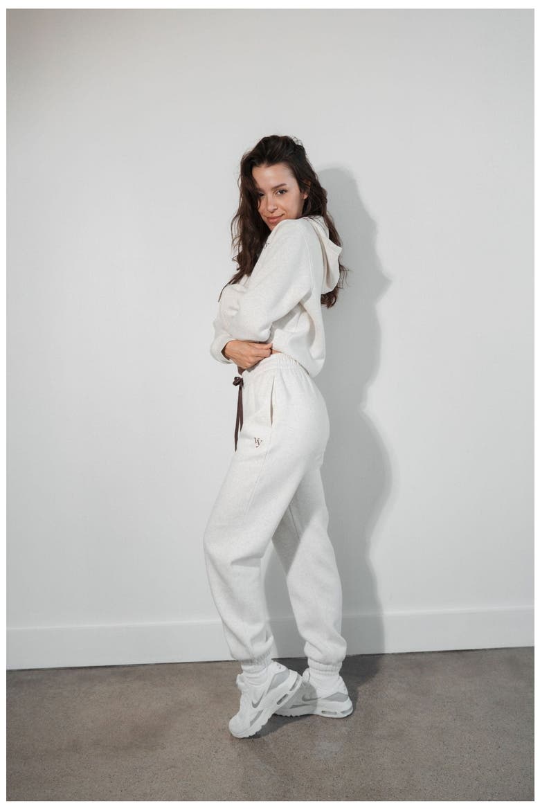 Cozy Uni Jogger, Alternate, color, Oat Marl