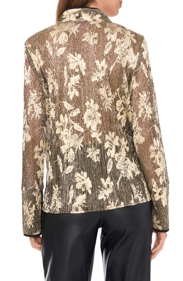 Vince Camuto Metallic Tunic Top, Alternate, color, 