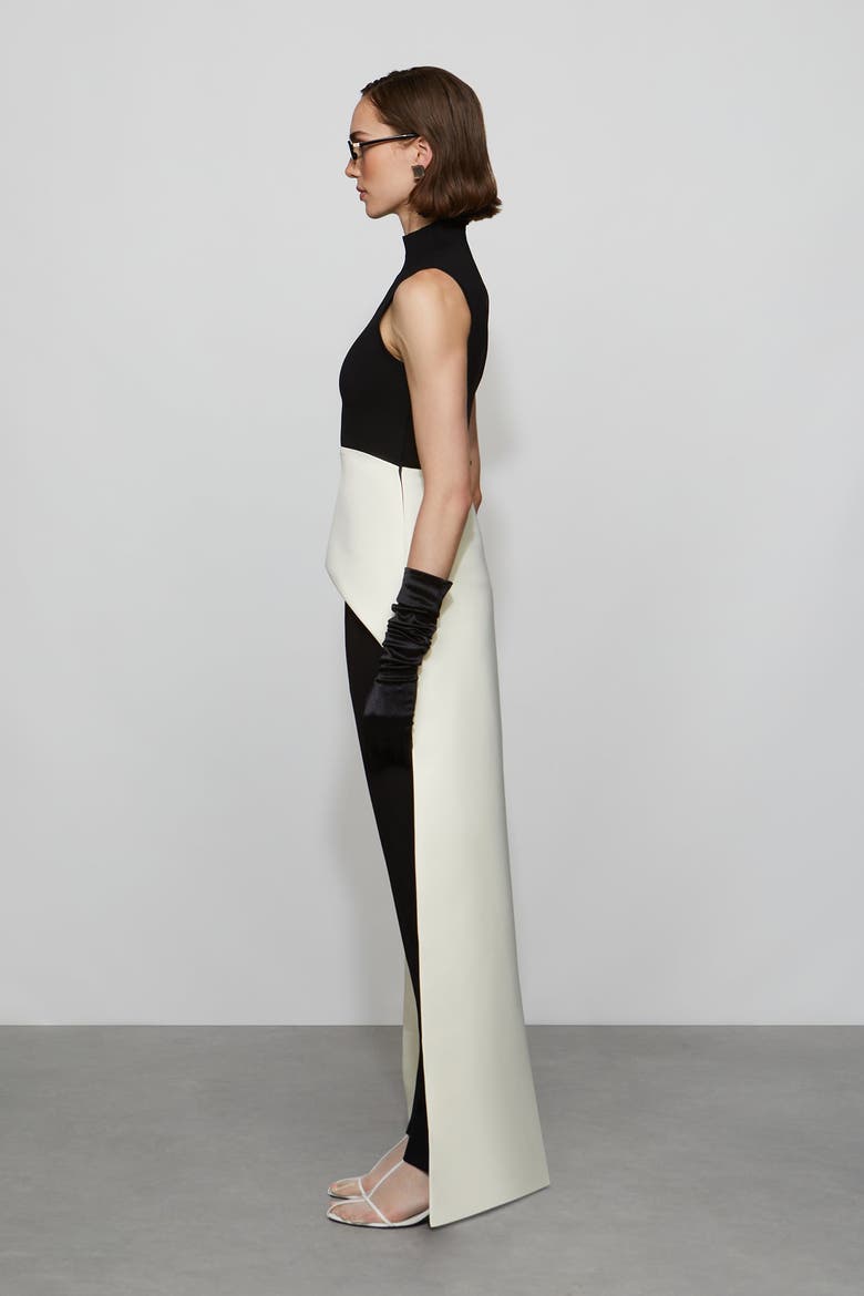 Beckett Knit Combo Top, Alternate, color, Black/Ivory
