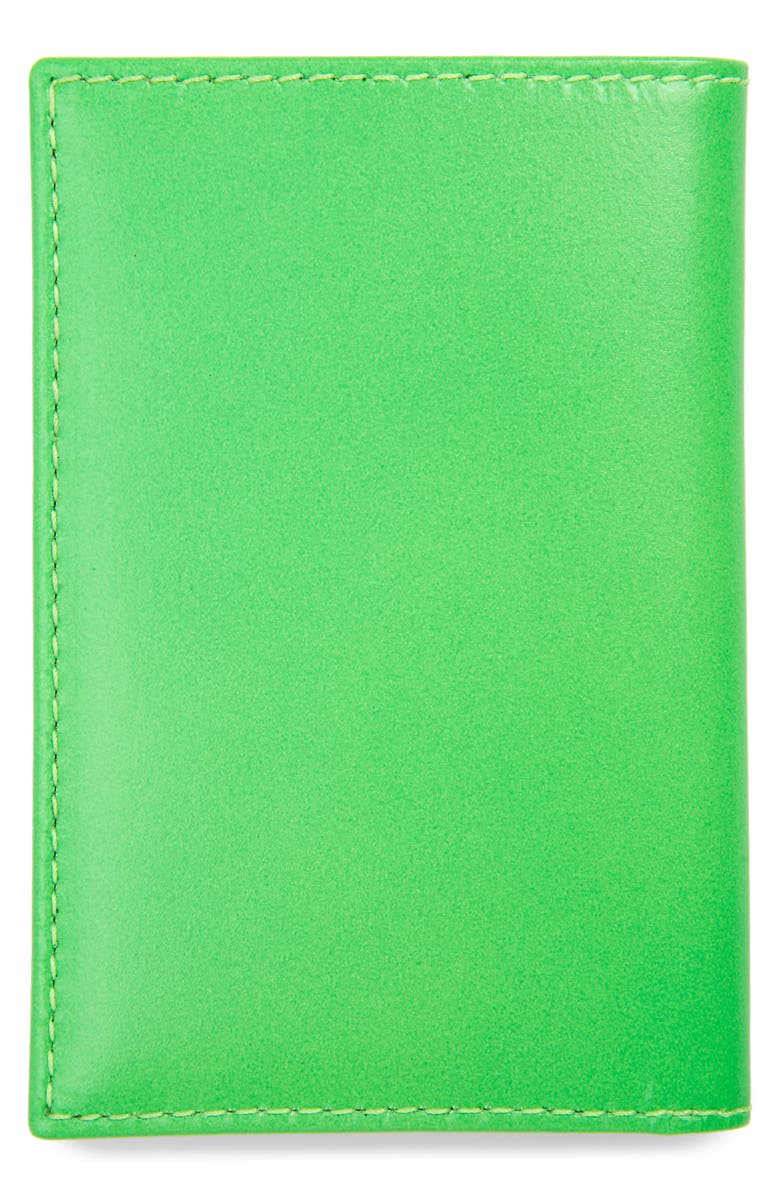 Comme des Garçons Wallets Super Fluo Card Case, Alternate, color, Green