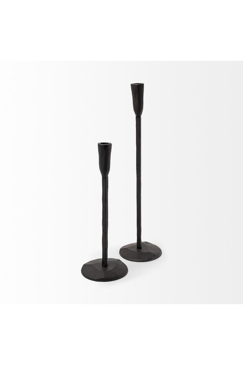 Levit Table Candle Holder, Alternate, color, Black