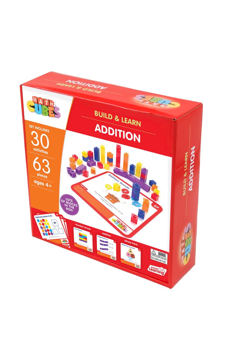 Junior Learning Mathcubes Addition 30 Activity Set, Alternate, color, Multicolored