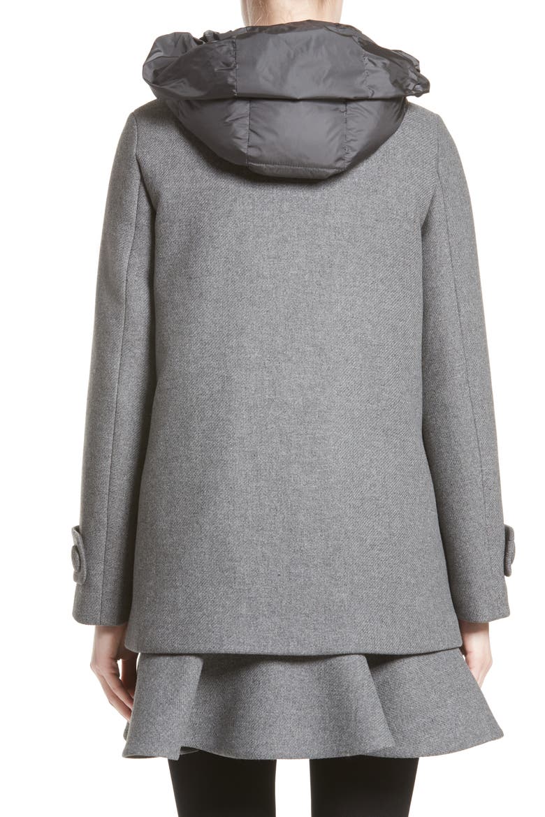 Phemia Wool Blend Jacket with Removable Hooded Puffer Vest, Alternate, color, GREY