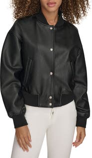 Levi's Relaxed Faux Leather Bomber Jacket