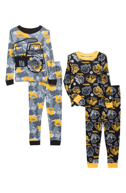 Kids' Assorted 2-Pack Print Fitted Two-Piece Pajamas (Toddler & Little Kid)