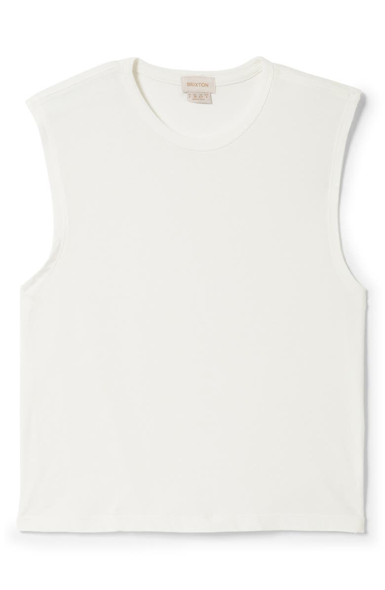 Brixton Carefree Organic Cotton Tank, Alternate, color, Off White