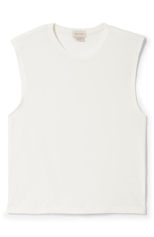 Brixton Carefree Organic Cotton Tank In Off White