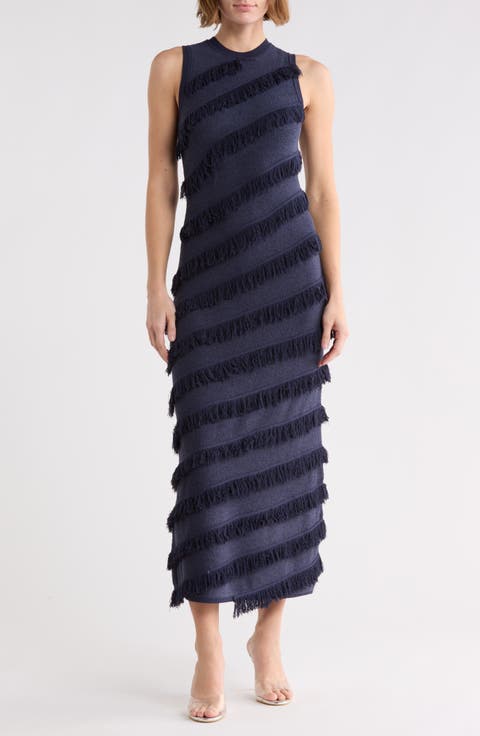 Sorcha Fringe Knit Dress