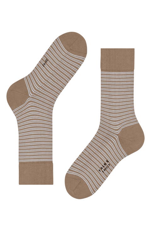 Family Stripe Cotton Blend Dress Socks