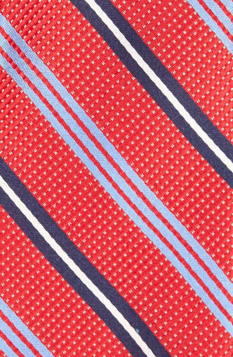 Tallia Kids' Stripe Silk Blend Tie, Alternate, color,